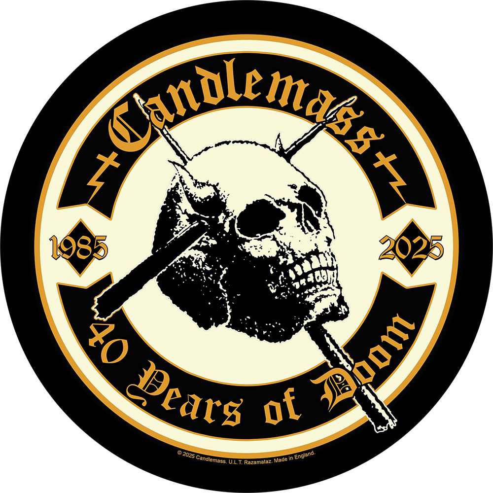 Candlemass - 40 Years Of Doom Rückenaufnäher - Schwarz